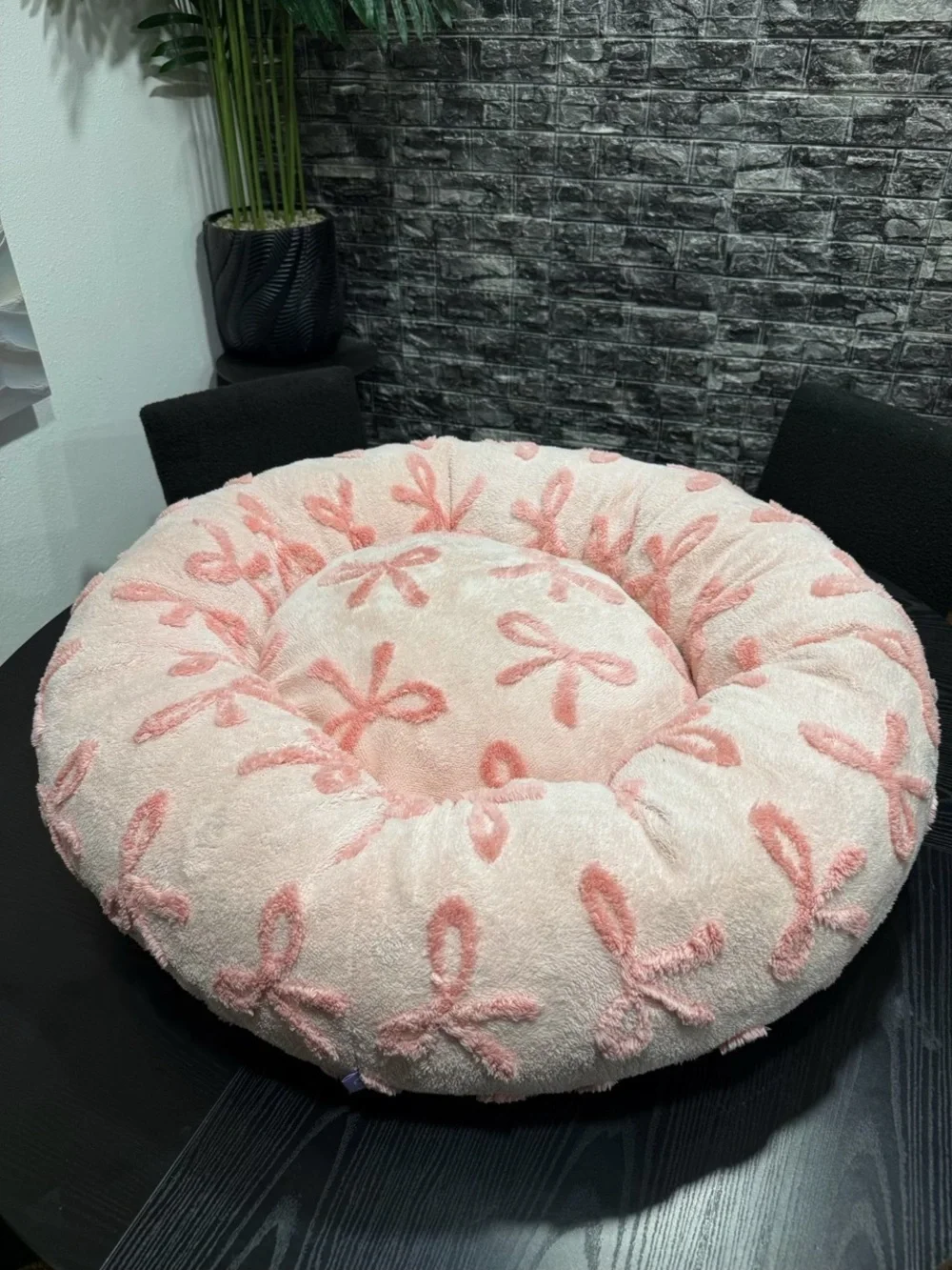 BEDSURE MEDIUM SIZE BEAUTIFUL PINK BOWS PET BED 💖🎀🐾
